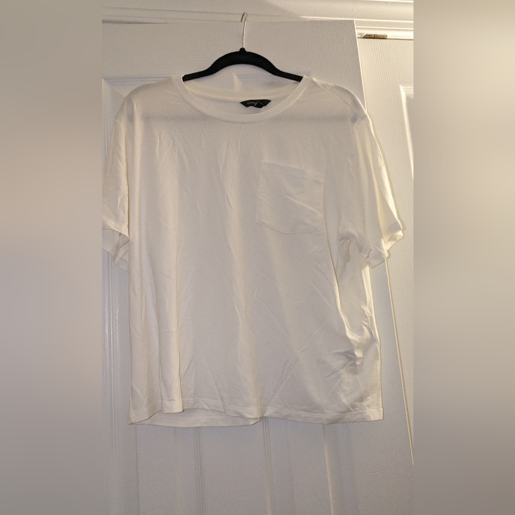 Nwot Jersey T-Shirt Banana Republic White Size Lp